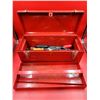Image 1 : Red Metal Toolbox Full Of Screw Drivers