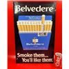 Image 1 : VTG Tin Belvedere Cigarette Advertising Sign