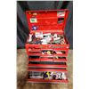 Image 2 : Snap-On Metal Toolbox w/ Assorted Tools