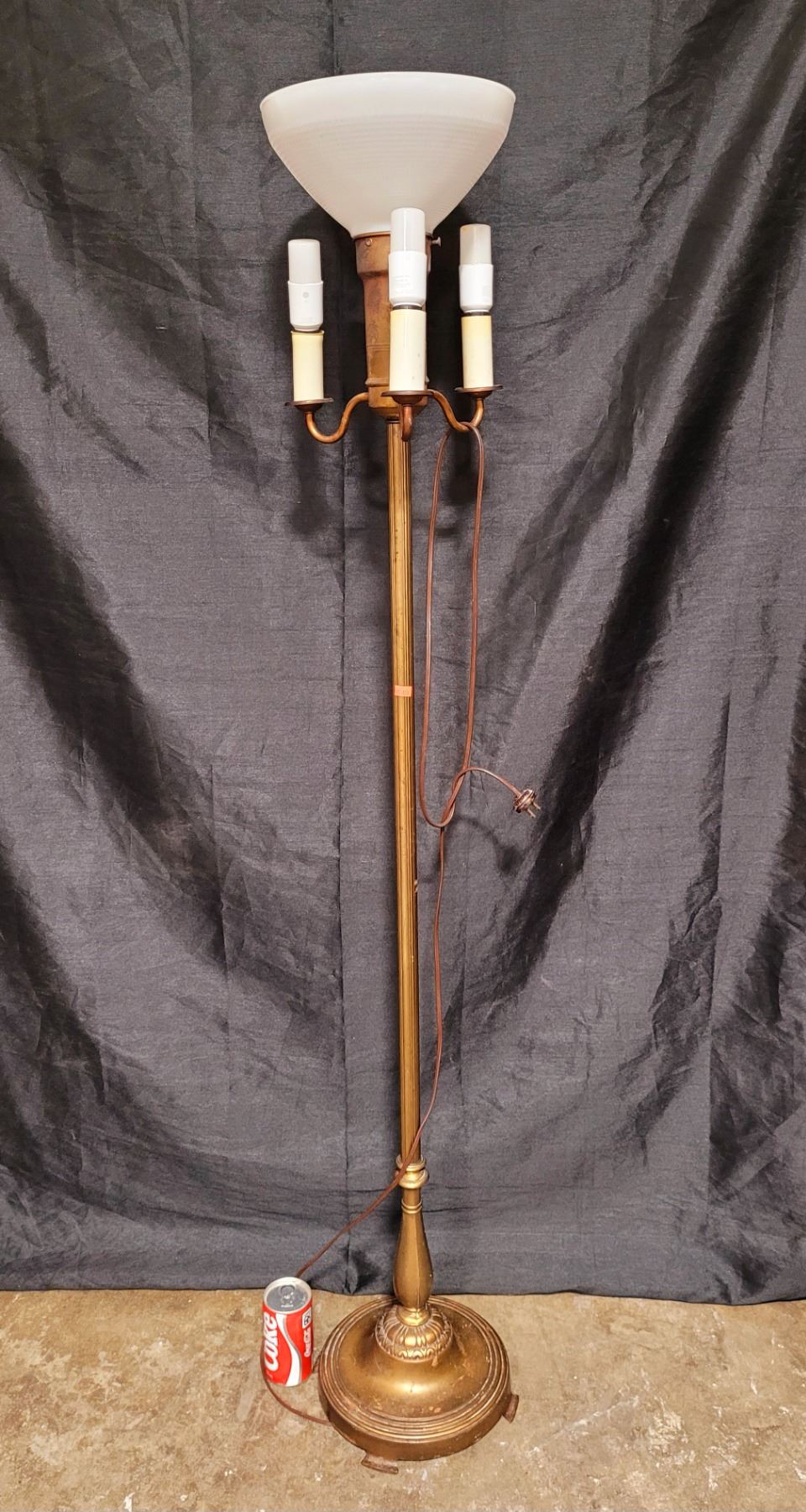 Antique Tri Light Floor Lamp