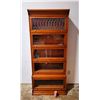 Image 1 : VTG Stacking Bookcase w/ Leaded Glass Window