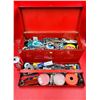 Image 1 : Metal Toolbox w/ Assorted Hardware
