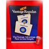 Image 1 : VTG Double Sided Vantage Regular Cigarettes Cardboard Advertising