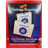 Image 2 : VTG Double Sided Vantage Regular Cigarettes Cardboard Advertising