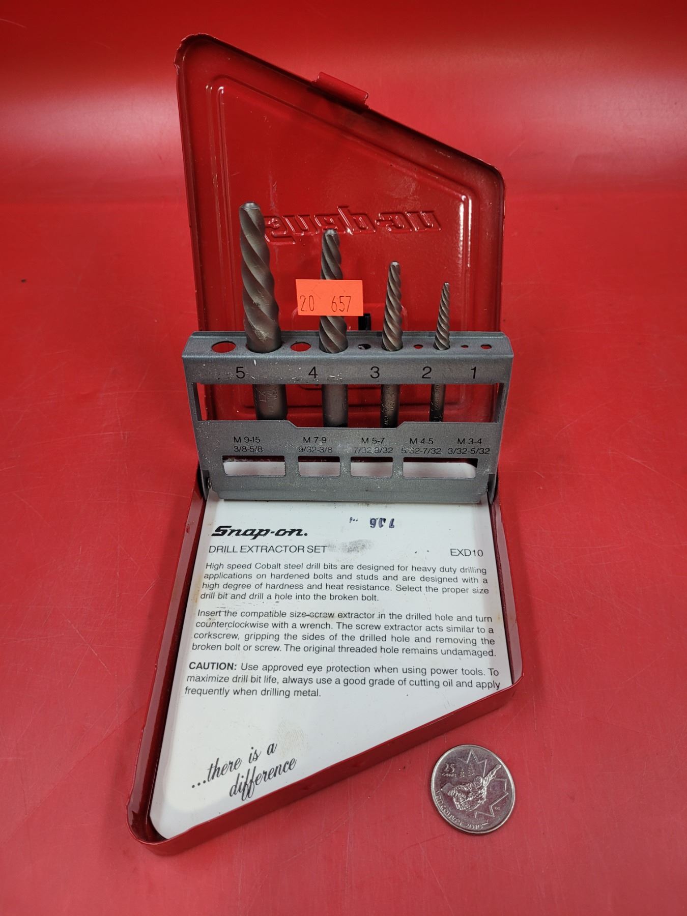 Snap-On Drill Extractor Set