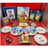 Image 1 : Disney Photo Frames, Plates, Needlepoint Pinocchio Picture, & More