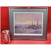 Image 1 : Framed, Numbered, & Signed "Winter Run" Print by Scott McDaniel