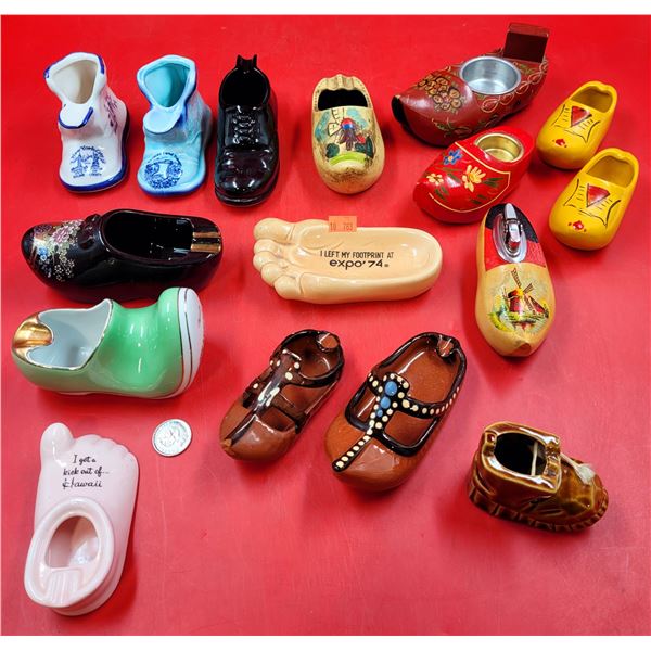 VTG Pottery Shoe Ashtray Lot