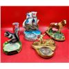 Image 1 : Animal & Pirate Ship Pottery Ashtrays