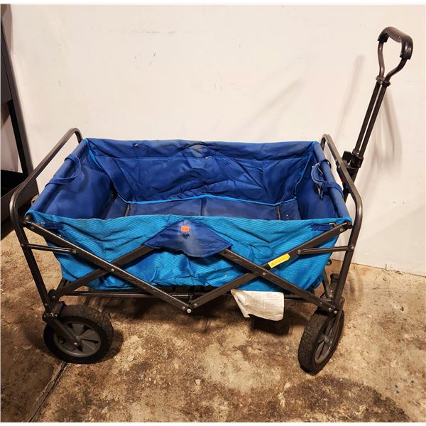 Blue Heavy Duty Folding Wagon