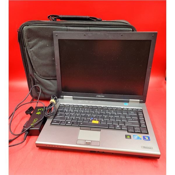 Toshiba Laptop w/ Case & Cord