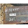 Image 4 : (1) W10X45  20 FT. LENGTH