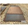 Image 4 : (2) PCS 1/4" FLOOR PLATE, 5X12 FT, 5X6 FT.