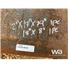 Image 2 : (2) PCS 2"X17"X79" &  2"X18"X8 FT. PLATE STEEL