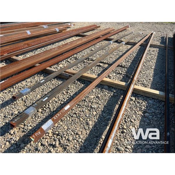 (5) PCS 2"X2"X1/4" ANGLE IRON 20 FT.