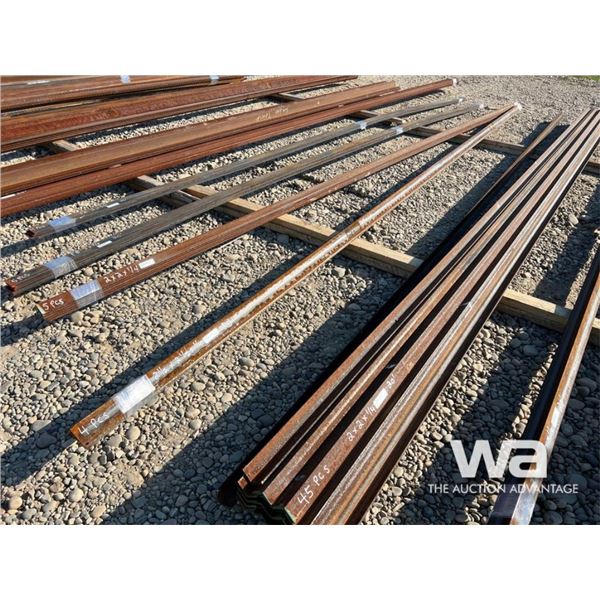 (4) PCS 2 1/2" X 2 1/2" X 1/4"  20 FT. LENGTHS