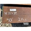 Image 3 : (2) PCE. W10X39   40 FT. LENGTH