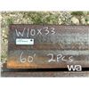 Image 2 : (2) PCS W10X33 60 FT. LENGTHS