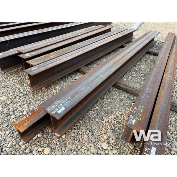 (2) PCS 6X25 X14 FT., 10X39 X 12.4 FT. I-BEAM