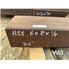 Image 2 : (1) PC  HSS 6X8X1/4"  20 FT. LENGTH