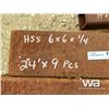 Image 2 : (9) PCS  HSS 6X6X1/4"  24 FT. LENGTH