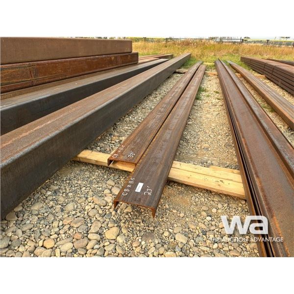 (2) PCS C8X11.5"  23 & 33 FT. CHANNEL STEEL