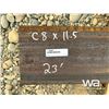 Image 2 : (2) PCS C8X11.5"  23 & 33 FT. CHANNEL STEEL