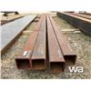 Image 4 : (4) HSS 4X4X3/8"  24 FT. LENGTH STEEL TUBING