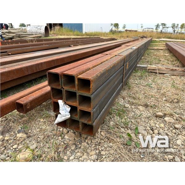 (12) PCS HSS 3X3X1/4"  40 FT. LENGTH STEEL TUBING