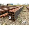 Image 1 : (12) PCS HSS 3X3X1/4"  40 FT. LENGTH STEEL TUBING