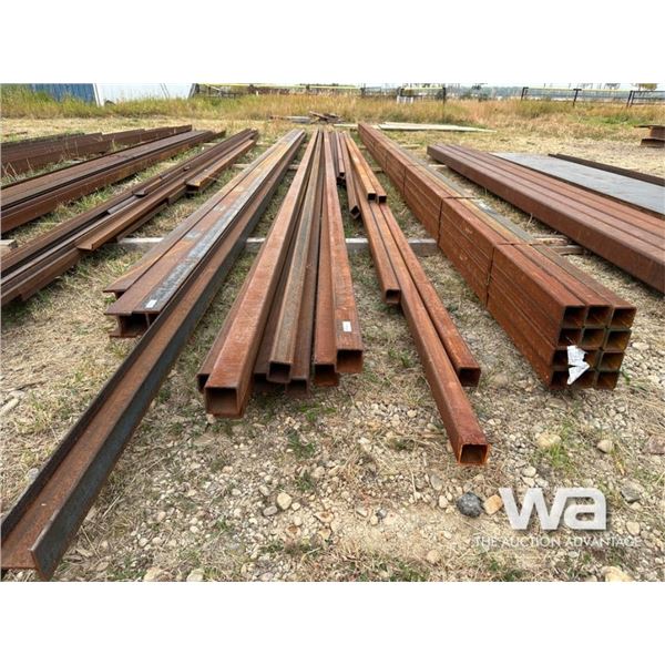 (20) PCS HSS 3X3X 3/16" 20 FT. LENGTH STEEL TUBING