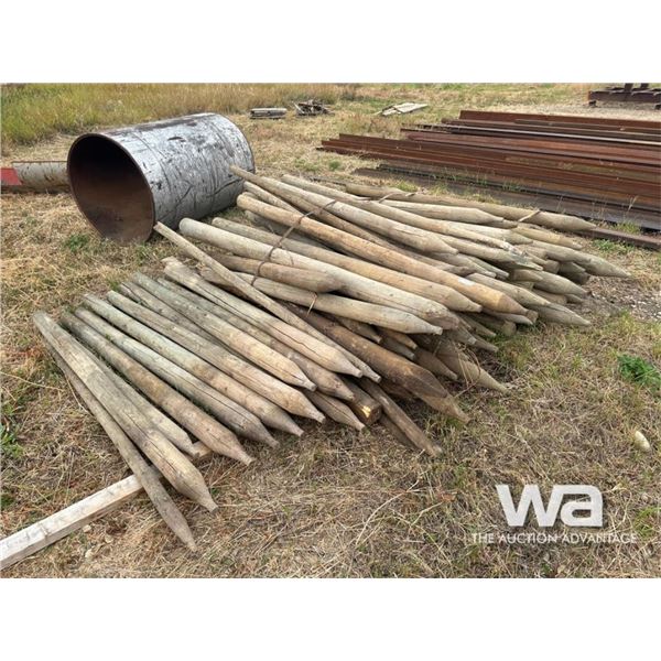 TREATED WOOD FENCE POSTS