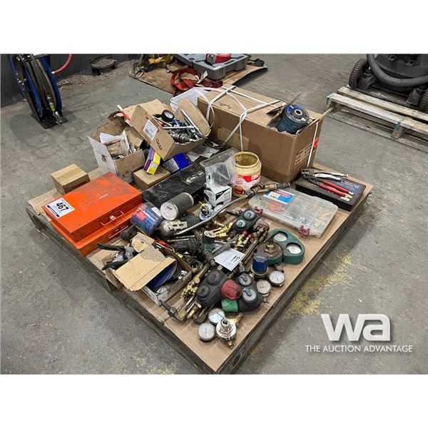CUTTING TORCH PARTS & MISC. SHOP TOOLS