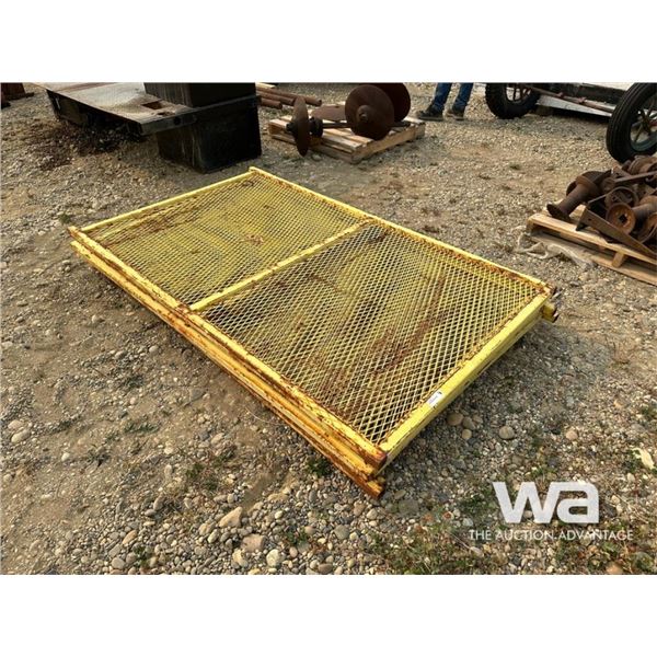 (4) EXPANDED METAL YELLOW SCREENS