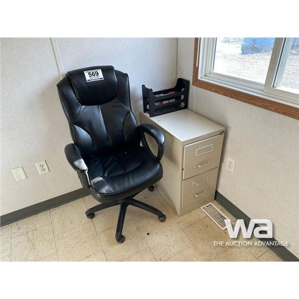 OFFICE CHAIR & FILING CABINET
