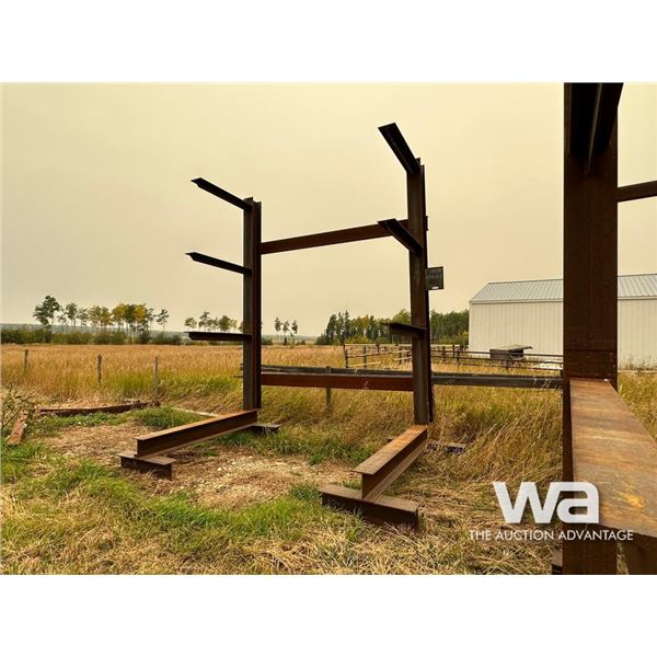 (1) I-BEAM UPRIGHT STEEL RACK