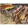 Image 2 : (4) SAW HORSE STEEL RACKS