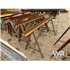Image 2 : (5) SAW HORSE STEEL RACKS