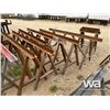 Image 3 : (5) SAW HORSE STEEL RACKS