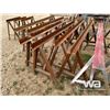 Image 4 : (5) SAW HORSE STEEL RACKS
