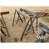 Image 4 : (2) SAW HORSE STEEL RACKS