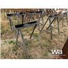 Image 2 : (4) SAW HORSE STEEL RACKS