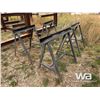 Image 4 : (4) SAW HORSE STEEL RACKS