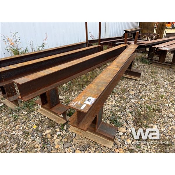 (2) I-BEAM STEEL STANDS