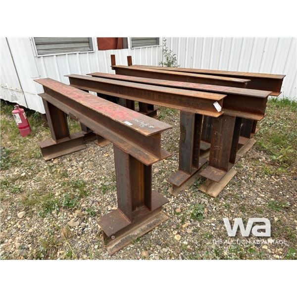 (3) I-BEAM STEEL RACKS