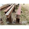 Image 3 : (3) I-BEAM STEEL RACKS