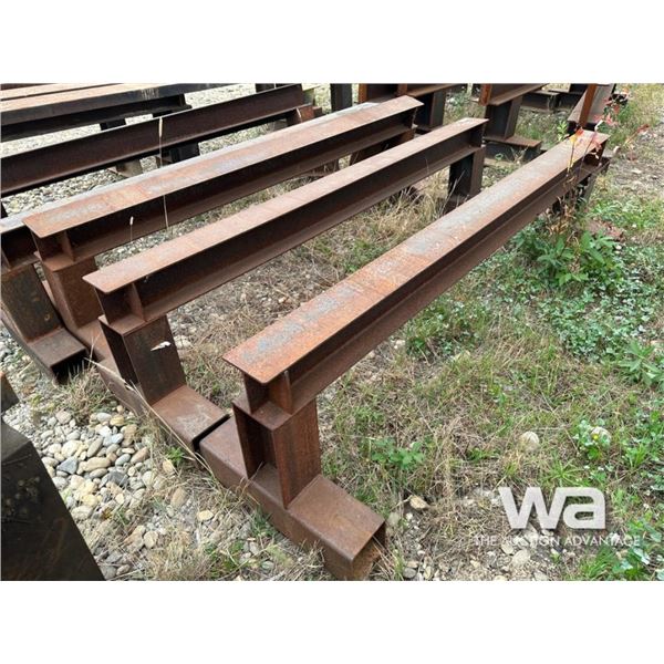 (2) I-BEAM 8 FT. STEEL STANDS