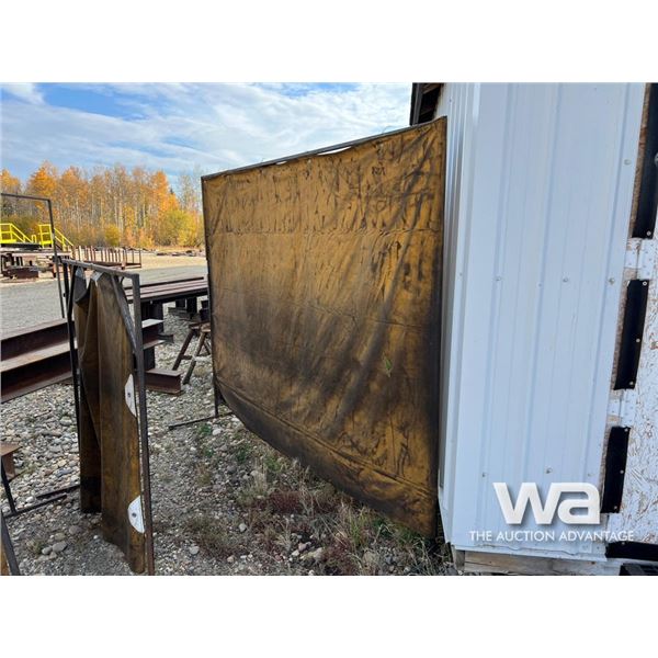WELDING BLIND STAND WITH CANVAS