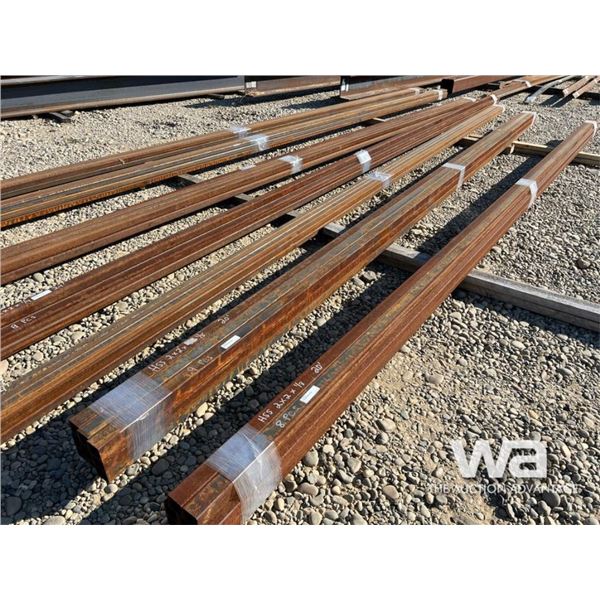 (9) HSS 2"X 2" X 1/8"   20 FT. LENGTHS