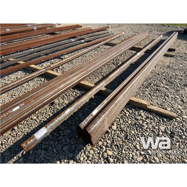 (5) PCS 2 1/2"X 2 1/2" X 1/4"  20 FT. LENGTHS
